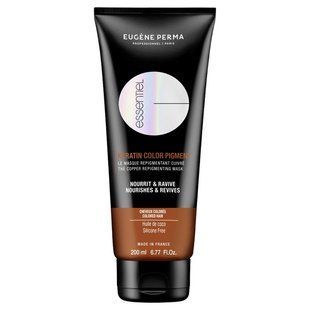 Тонирующая питательная маска для поддержания цвета волос Eugene Perma Essentiel Keratin Brown 200 мл Per-10 фото