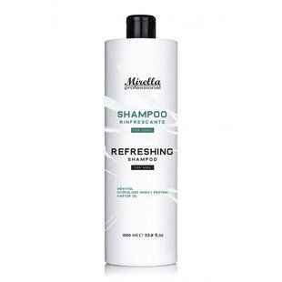 Шампунь для чоловіків, з ментолом і рицинова олією Mirella Professional Shampoo, 1000 мл 185125 фото