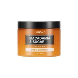 Скраб для тіла цукровий "Рожевий Грейпфрут" Kundal Macadamia&Sugar Body Scrub Pink Grapefruit 550гр 749039-1 фото