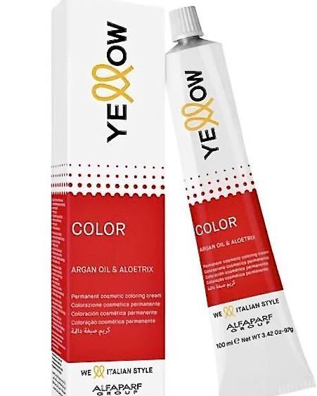 Краска для волос Yellow Permanent Cosmetic Coloring Cream 100 мл 7 Cool холодный блондин Yc-4 фото