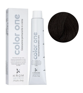 Стойкая крем-краска для волос Krom Color One 100 ml 3.0 Темно-каштановый 81054 фото