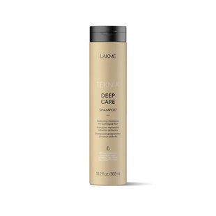 Восстанавливающий шампунь для поврежденных волос Lakme Teknia Deep Care Shampoo 300 мл 44712 фото