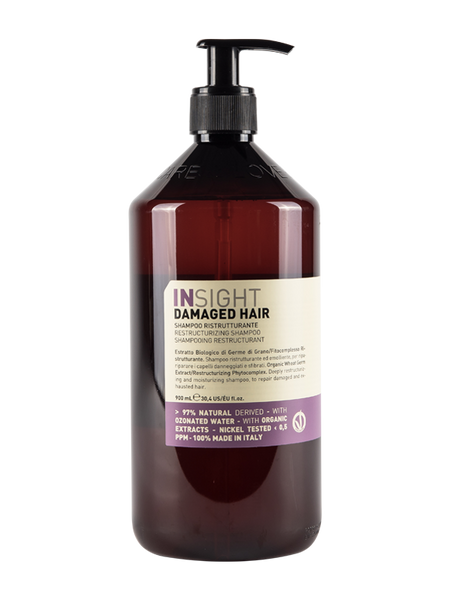 Шампунь для восстановления поврежденных волос INSIGHT Restructurizing Shampoo 900мл стекло 8029352460388 фото