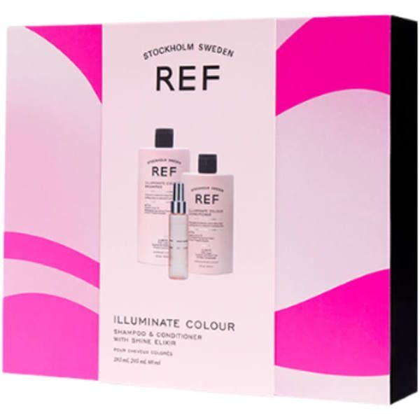 Подарочный набор для окрашенных волос REF Gift Box Illuminate Colour (шампунь, 285 мл + кондиционер, 245 мл + эликсир, 80 мл) REF Gift2 фото