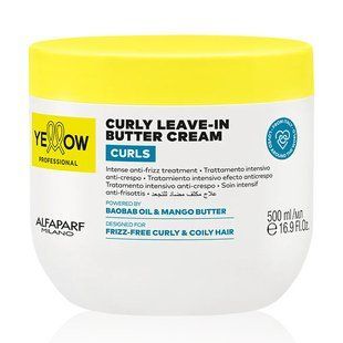 Крем для волос Yellow Curly Leave-in Butter Cream 500мл BPF-7332 фото